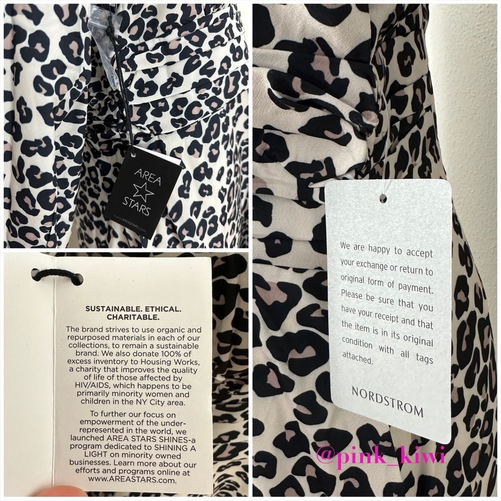 Area Stars Leopard Print Keyhole Dress - Picture 17 of 17